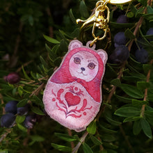 Load image into Gallery viewer, Bear Matryoshka Wooden Charm