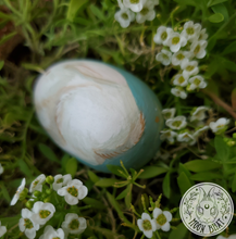 Load image into Gallery viewer, Hand Painted Easter Egg + Rabbit