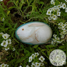 Load image into Gallery viewer, Hand Painted Easter Egg + Rabbit