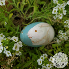 Load image into Gallery viewer, Hand Painted Easter Egg + Rabbit