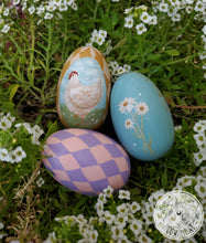 Load image into Gallery viewer, Hand Painted Easter Egg + Hen