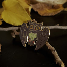Load image into Gallery viewer, SECONDS Halloween Owl Enamel Pin