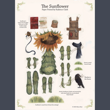 Load image into Gallery viewer, Sunflower Paper Doll - Digital Download
