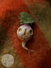 Load image into Gallery viewer, Samhain Turnip Jack O Lantern Art Doll
