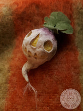 Load image into Gallery viewer, Samhain Turnip Jack O Lantern Art Doll