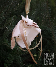 Load image into Gallery viewer, Mari Lwyd Ornament - Sugar Cookie Ivory