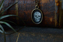 Load image into Gallery viewer, Skull Memento Mori Painted Pendant
