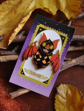 Load image into Gallery viewer, Dapper Bat Enamel Pin