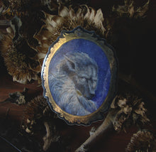 Load image into Gallery viewer, Blaidd Portrait Sticker - Metallic Frame