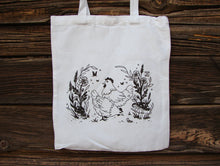 Load image into Gallery viewer, Happy Chickens Tote Bag