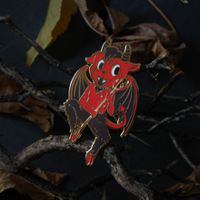 Load image into Gallery viewer, SECONDS Halloween Devil Enamel Pin
