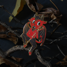 Load image into Gallery viewer, SECONDS Halloween Devil Enamel Pin