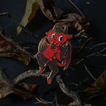 Load image into Gallery viewer, SECONDS Halloween Devil Enamel Pin