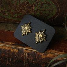 Load image into Gallery viewer, Catacomb Saint Earrings - Antique Gold
