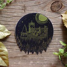 Load image into Gallery viewer, Gold Dracula's Castle Sticker