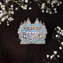 Load image into Gallery viewer, Mermaid Castle Enamel Pin