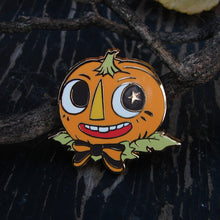Load image into Gallery viewer, SECONDS Pumpkin Dandy Enamel Pin
