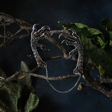 Load image into Gallery viewer, Raven Feet Chained Enamel Pins