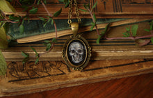 Load image into Gallery viewer, Skull Memento Mori Painted Pendant