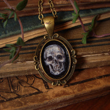 Load image into Gallery viewer, Skull Memento Mori Painted Pendant
