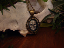 Load image into Gallery viewer, Skull Memento Mori Painted Pendant