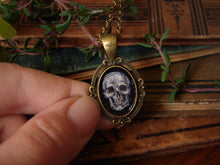 Load image into Gallery viewer, Skull Memento Mori Painted Pendant