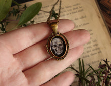 Load image into Gallery viewer, Skull Memento Mori Painted Pendant