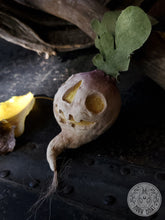 Load image into Gallery viewer, Samhain Turnip Jack O Lantern Art Doll
