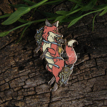 Load image into Gallery viewer, SECONDS Finnian Fox Enamel Pin
