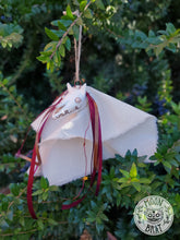 Load image into Gallery viewer, Mari Lwyd Ornament - Mulled Wine
