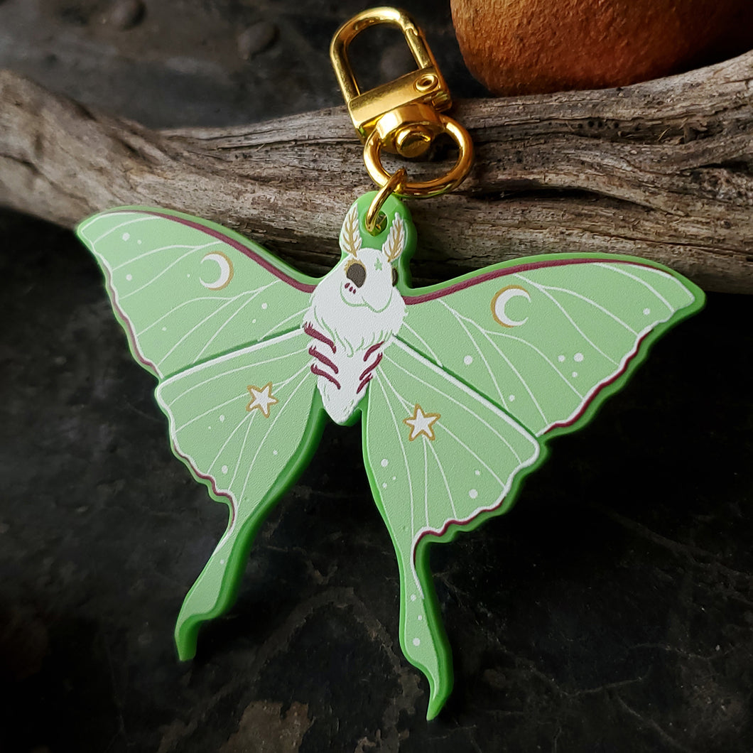 Luna Moth Charm