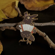 Load image into Gallery viewer, Halloween Raven Enamel Pin

