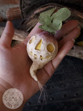 Load image into Gallery viewer, Samhain Turnip Jack O Lantern Art Doll
