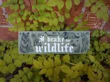 Load image into Gallery viewer, I Brake for Wildlife Bumper Sticker
