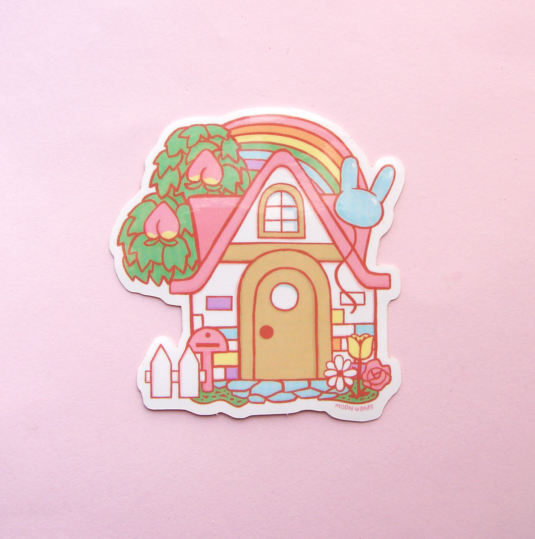 Animal Crossing House Vinyl Sticker
