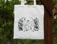 Load image into Gallery viewer, Happy Chickens Tote Bag
