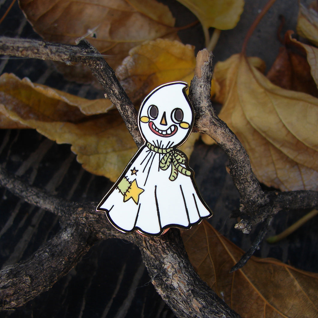 SECONDS Halloween Ghost Enamel Pin