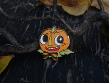 Load image into Gallery viewer, SECONDS Pumpkin Dandy Enamel Pin

