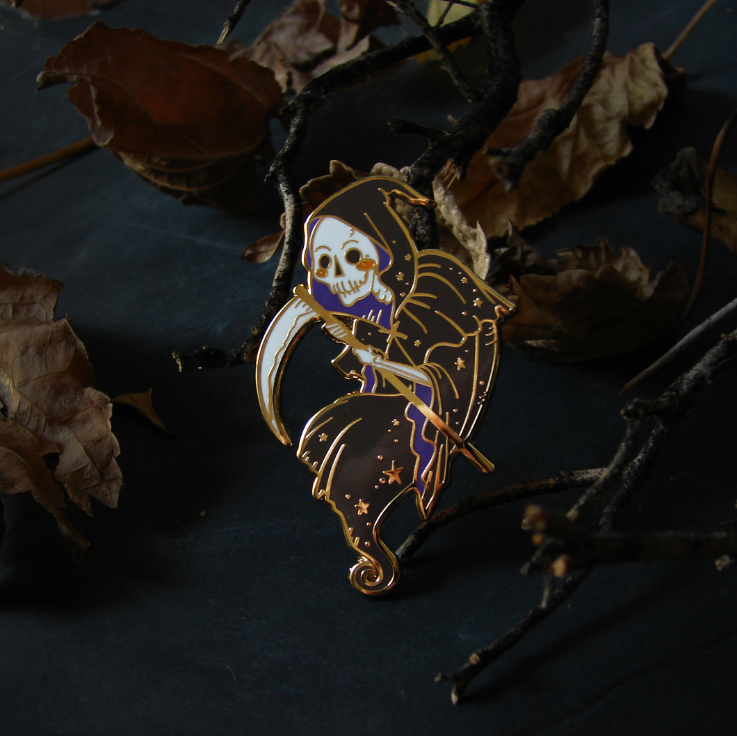 Halloween Grim Reaper Enamel Pin