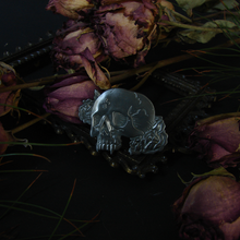 Load image into Gallery viewer, Eternal Slumber Vampire Skull Pin
