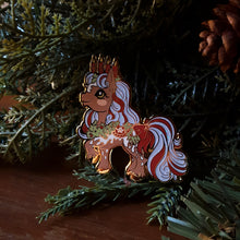 Load image into Gallery viewer, Winter Pony Enamel Pin
